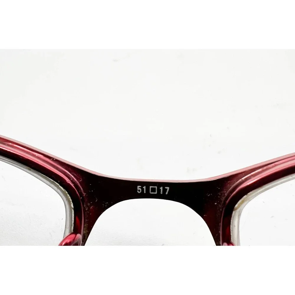 Guess Eyeglasses Womens Red GU 1519-A RD Studded Zebra Print 51-17-135